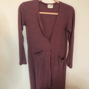 LA Hearts Purple Long Cardigan Size S